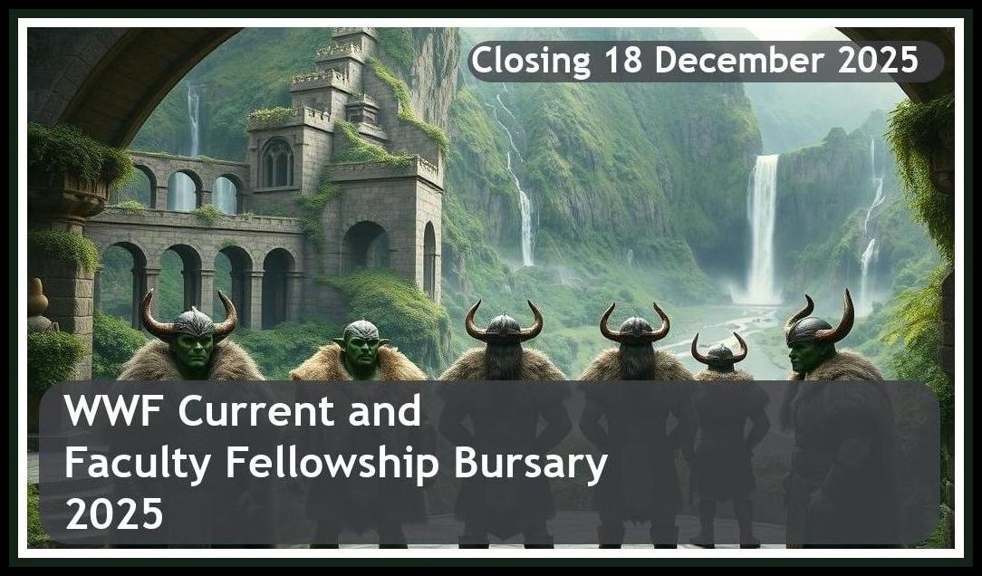 WWF Current and Aspiring University Faculty Fellowship Bursary 2026 – Closing Date: 18 December 2025 Apply Now!