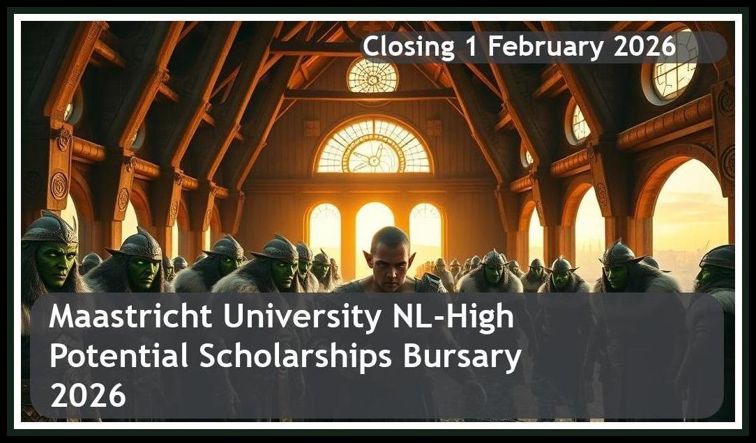 Maastricht University NL-High Potential Scholarships Bursary 2026 – Closing Date: 1 February 2026 – Apply Now!