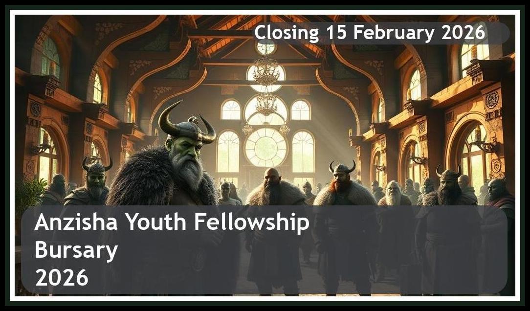 Anzisha Fellowship Bursary 2026 – Closing Date: 15 February 2026 Apply Now!