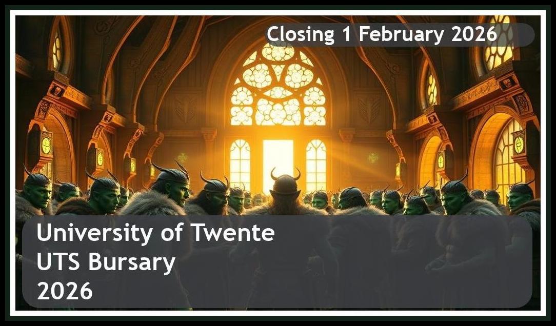 **University of Twente (UTS) Bursary 2026 – Closing Date: 1 February 2026 – Apply Now!**