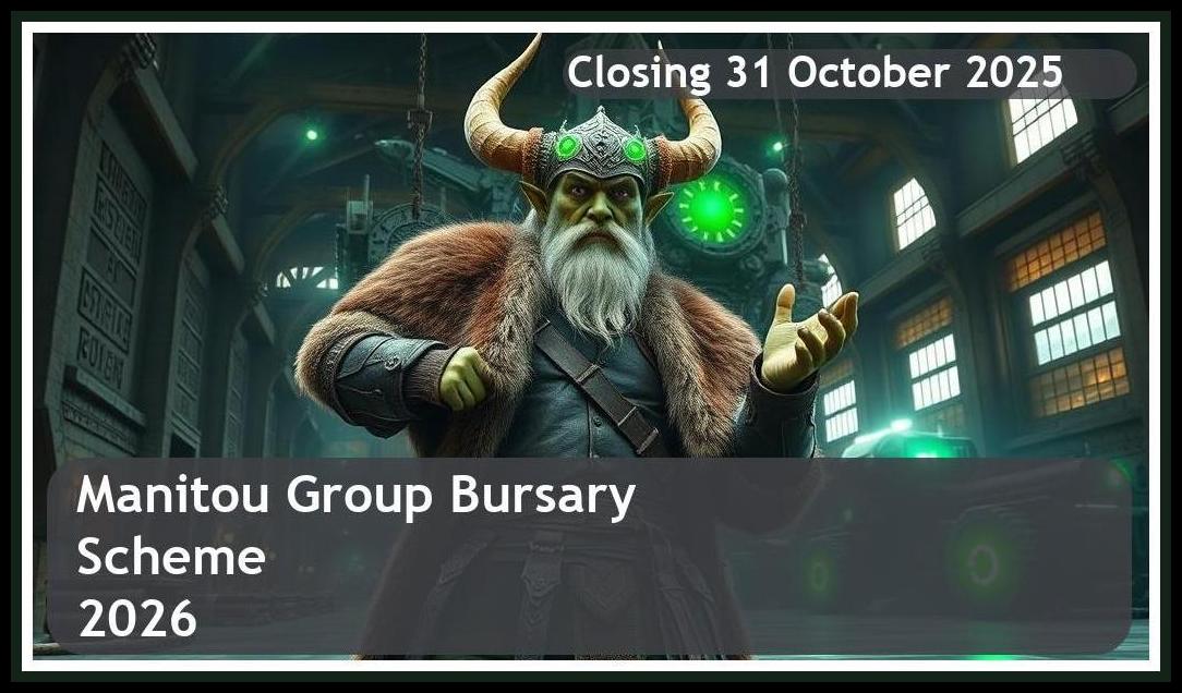 Manitou Group Bursary 2026 – Closing Date: 31 October 2025 – Apply Now