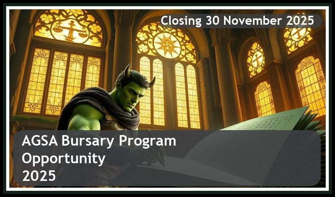 AGSA Bursary 2026 – Closing Date: 30 November 2025 Apply Now!
