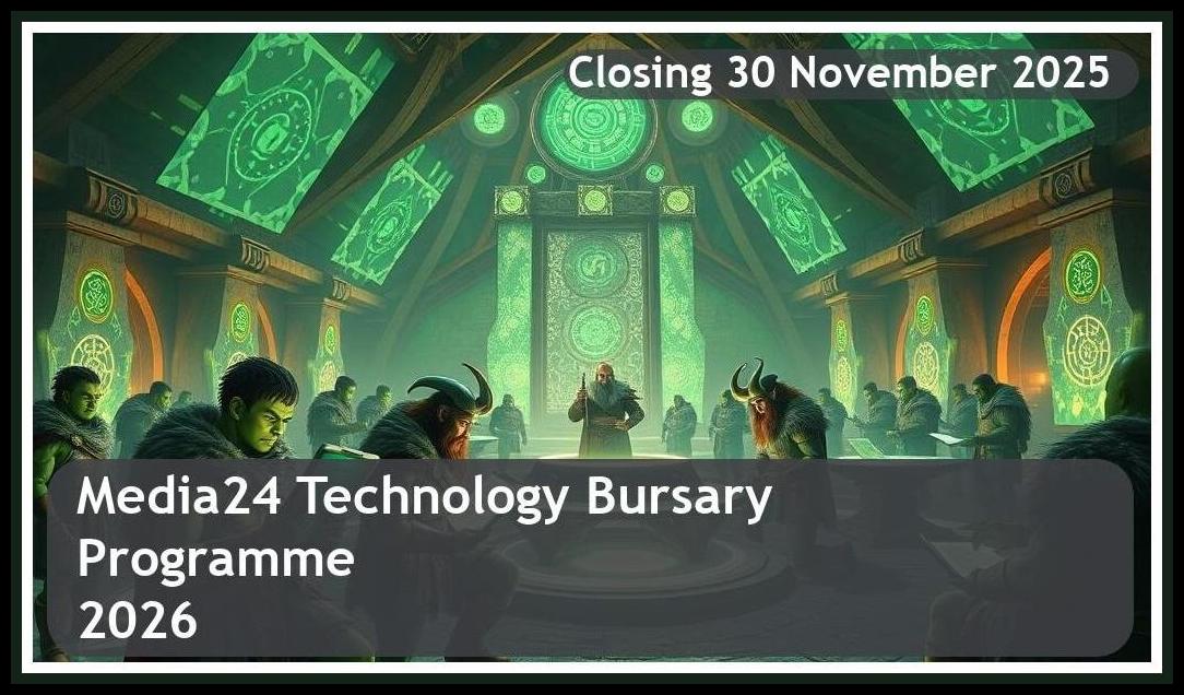Media24 Technology Bursary 2026 – Closing Date: 30 November 2025 – Apply Now!