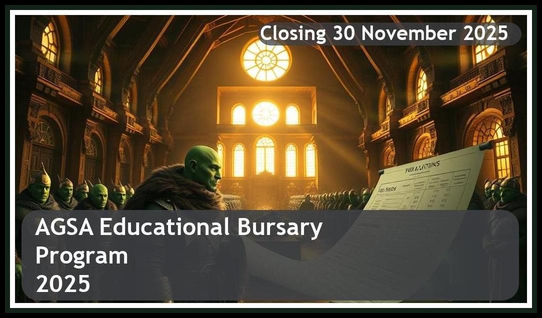 AGSA Bursary 2026 – Closing Date: 30 November 2025 – Get Funded!