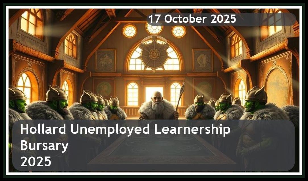 Hollard Unemployed Learnership Bursary 2026 – Closing Date: 17 October 2025 – Apply Now!