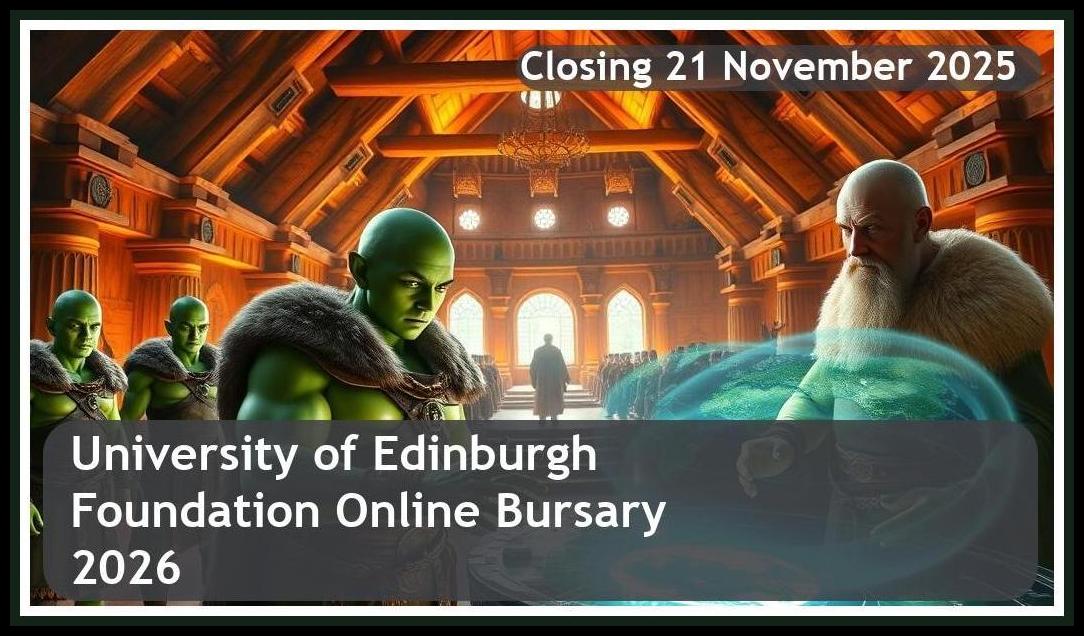 University of Edinburgh Mastercard Foundation Online Bursary 2026 – Closing Date: 21 November 2025 Apply Now
