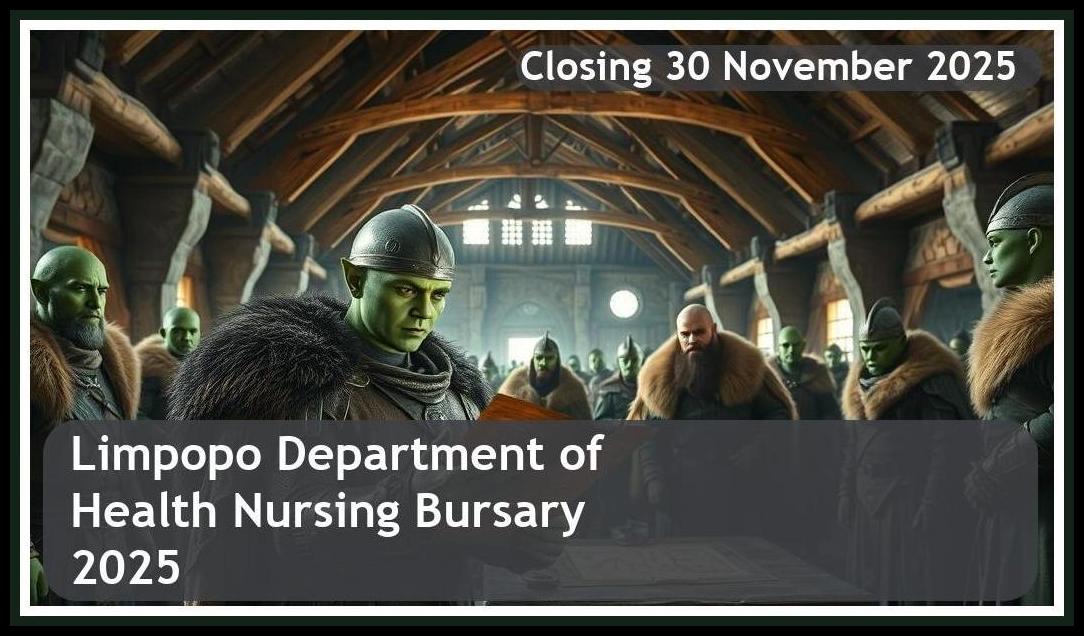 Limpopo Department of Health Nursing Bursary 2026 – Closing Date: 30 November 2025 – Apply Now