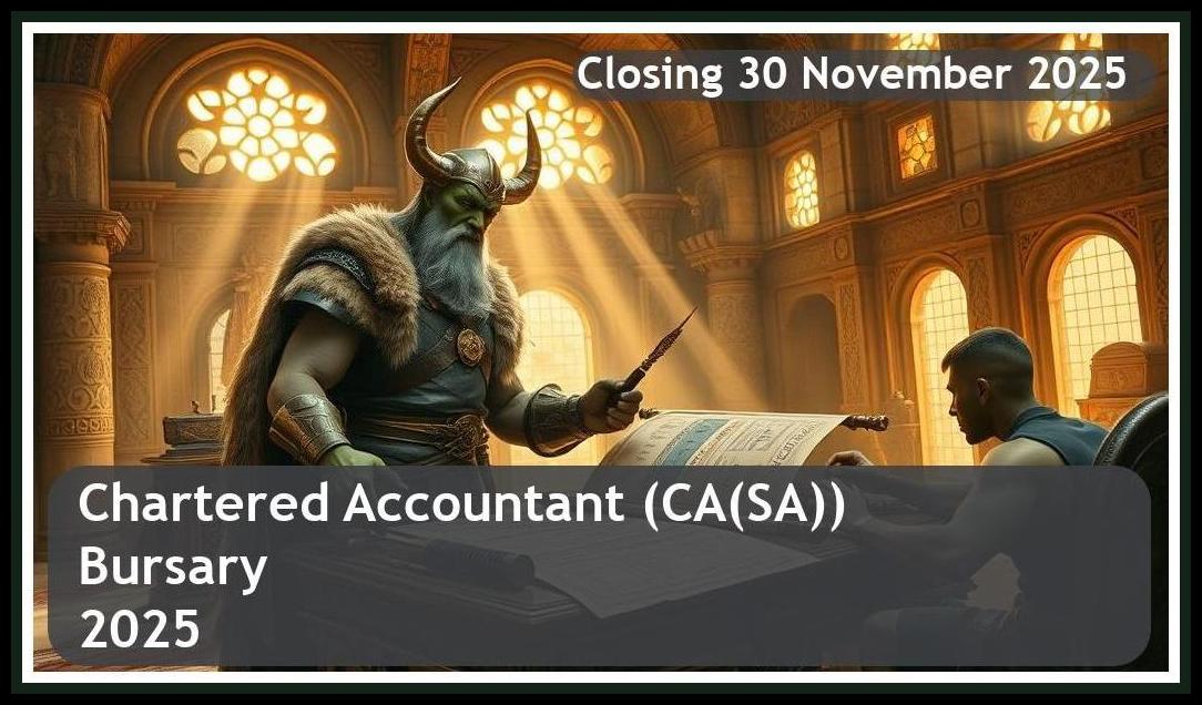 Chartered Accountant (CA(SA)) Bursary 2026 – Closing Date: 30 November 2025 Apply Now!