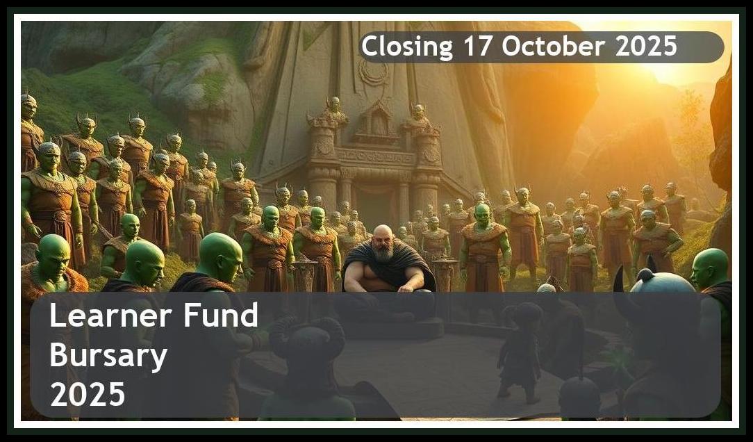Learner Fund Bursary 2025 – Closing Date: 17 October 2025, Apply Now!