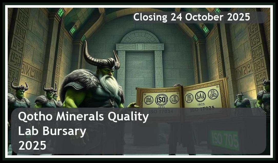 Qotho Minerals Quality & Lab Bursary 2025 โ Closing Date: 24 October 2025 Apply Now!