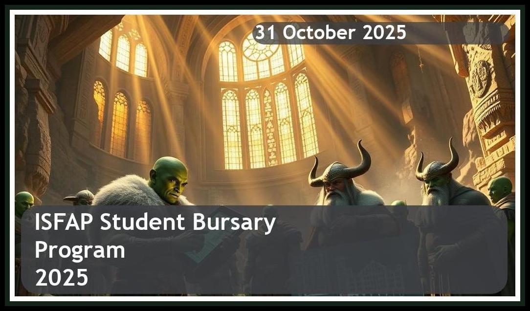 ISFAP Bursary 2026 – Closing Date: 31 October 2025 – Apply Now!