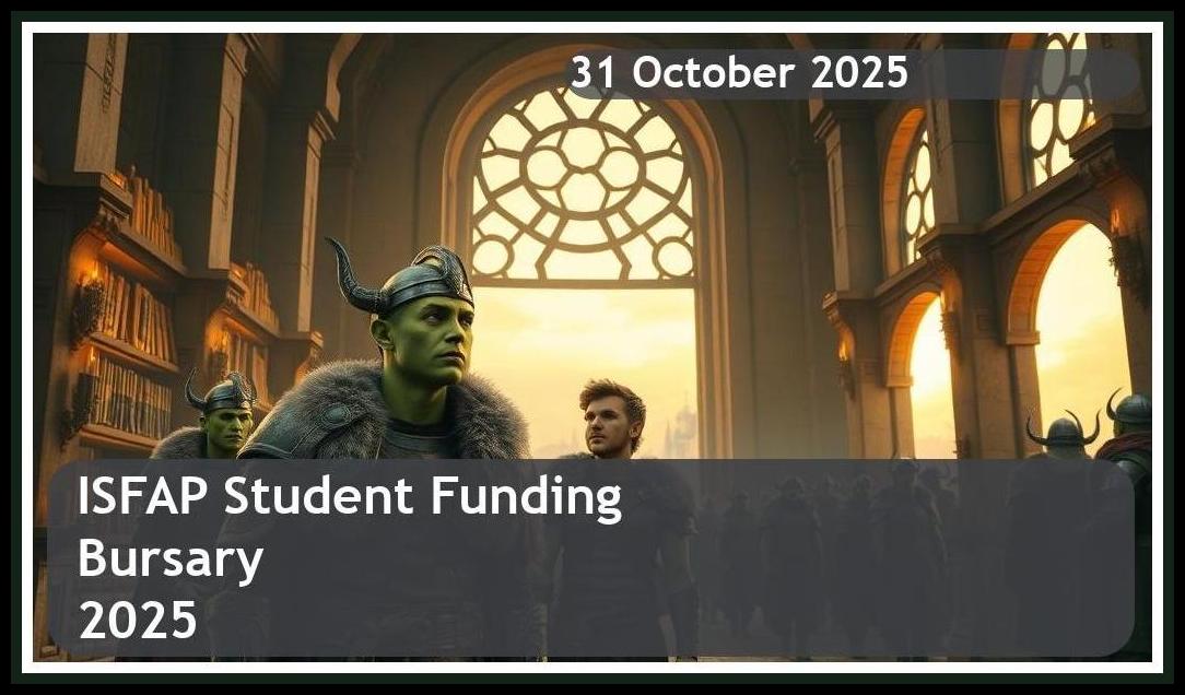 ISFAP Bursary 2026 – Closing Date: 31 October 2025 | Apply Now