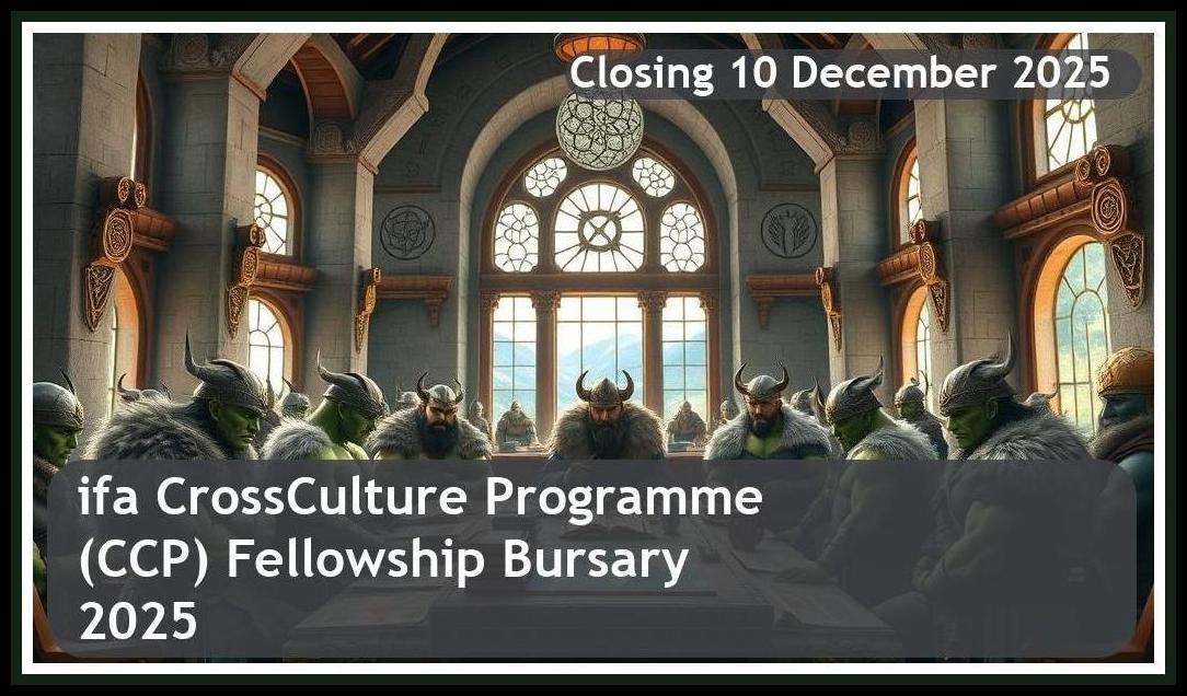 **ifa CrossCulture Programme (CCP) Fellowship 2026 Bursary – Closing Date: 10 December 2025 – Apply Now!**