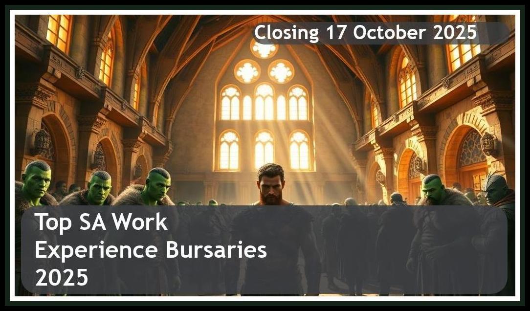 **Top SA Work Experience Bursaries 2025 – Closing Date: 17 October 2025 – Apply Now!**