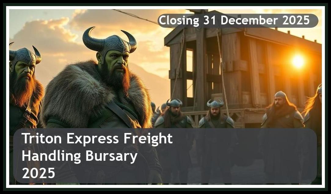 Triton Express Freight Handling Bursary 2025/2026 – Closing Date: 31 December 2025 – Apply Now!