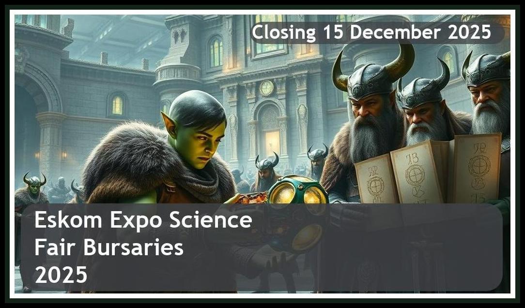 Eskom Expo Science Fair Bursaries 2026 – Closing Date: 15 December 2025 Apply Now