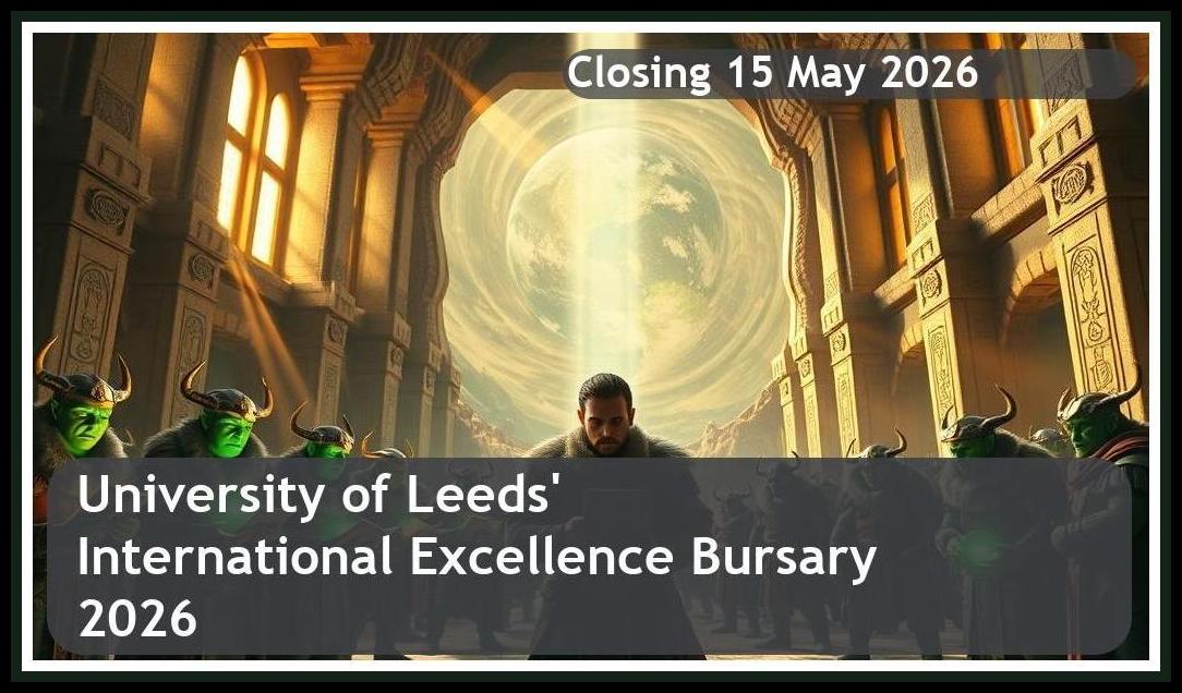 **University of Leeds’ International Excellence Bursary 2026 – Closing Date: 15 May 2026 – Get Funded!**