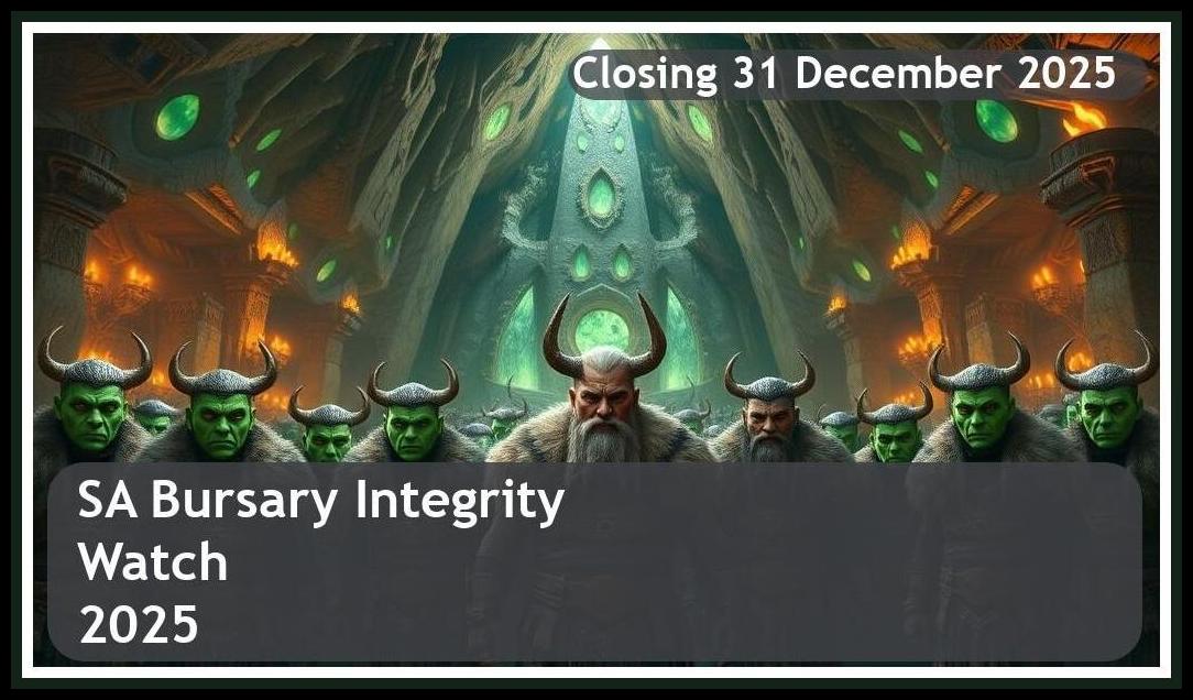 SA Bursary Integrity Watch 2025 – Closing Date: 31 December 2025 – Stay Alert!