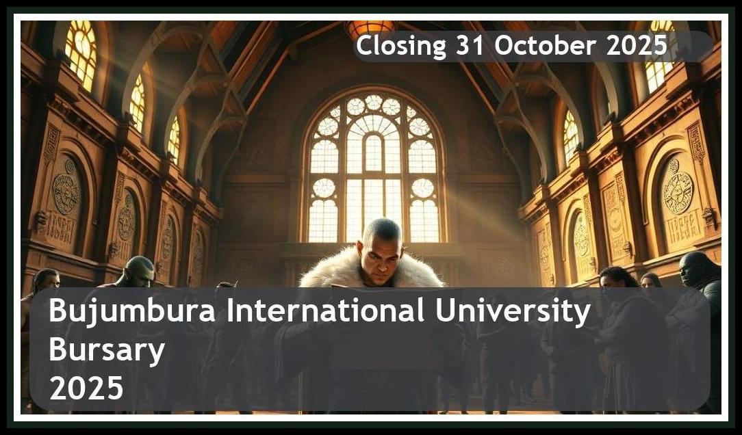 Bujumbura International University Bursary 2025 – Closing Date: 31 October 2025 Apply Now