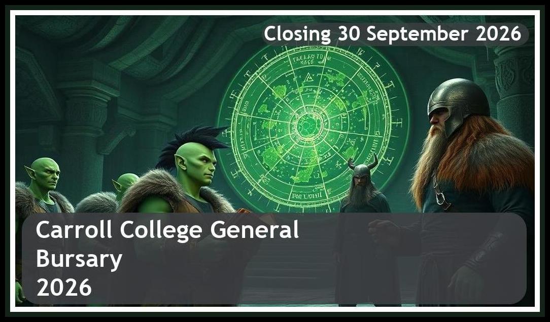 **Carroll College General Bursary 2026 – Closing Date: 30 September 2026 Apply Now!**