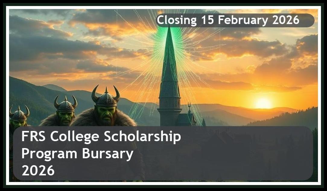 FRS College Scholarship Program Bursary 2026 – Closing Date: 15 February 2026 Apply Now
