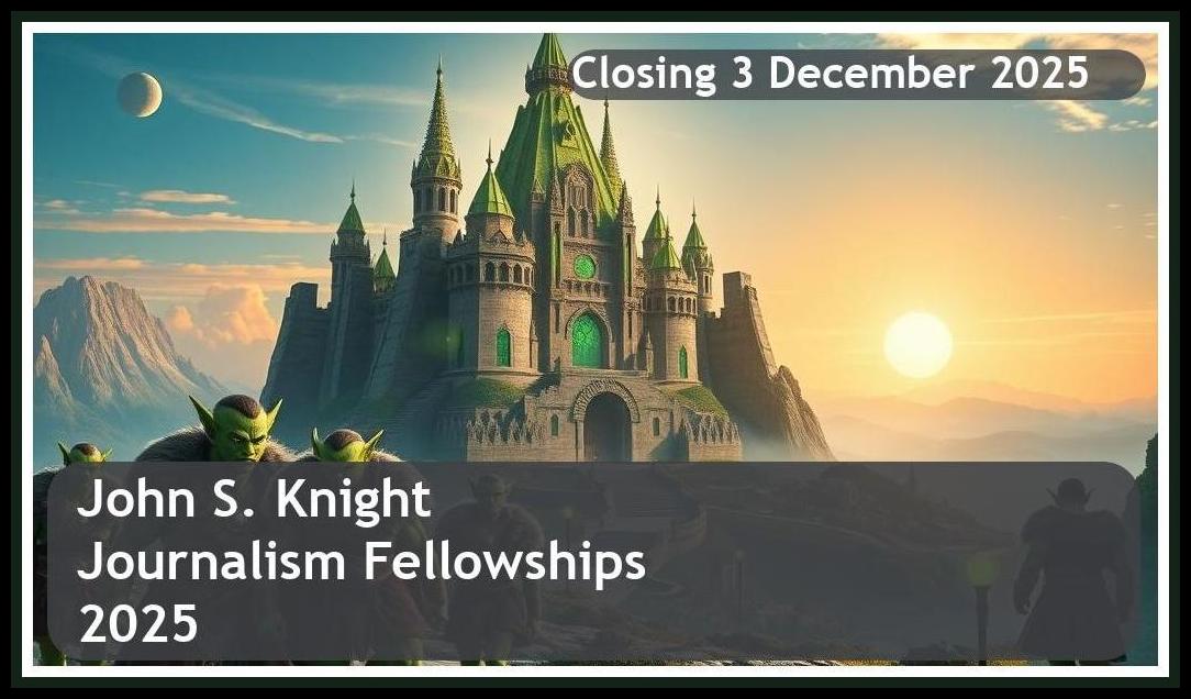 John S. Knight Journalism Fellowships 2026 – Closing Date: 3 December 2025 – Apply Now