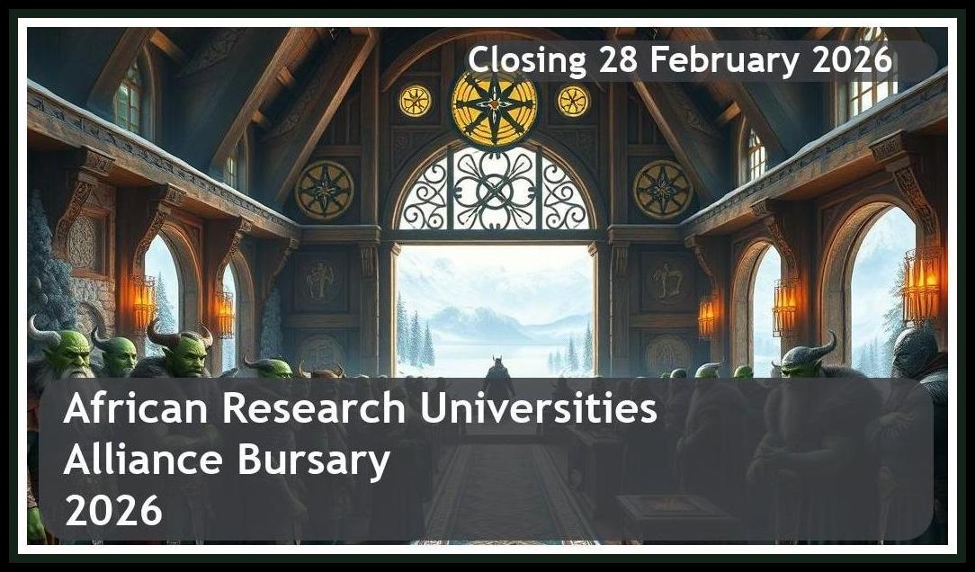 African Research Universities Alliance Bursary 2026 – Closing Date: 28 February 2026 – Apply Now!