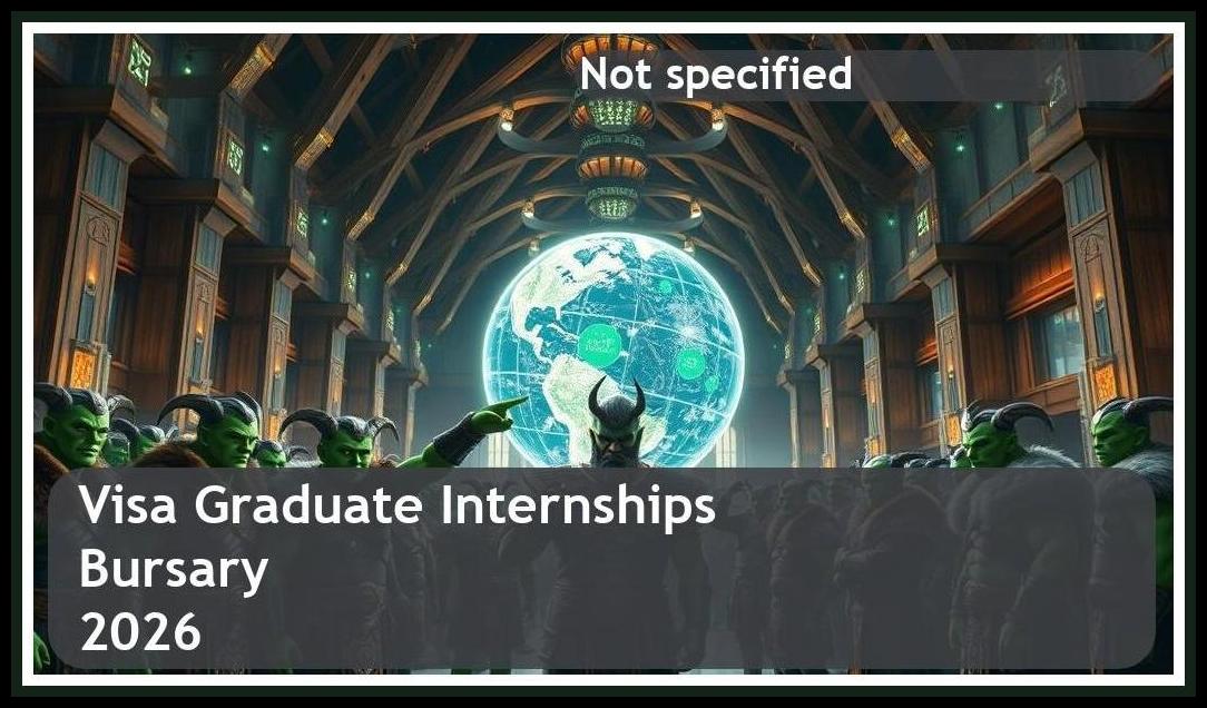 Visa Graduate Internships Bursary 2026 – Closing Date: Not Specified. Apply Now!