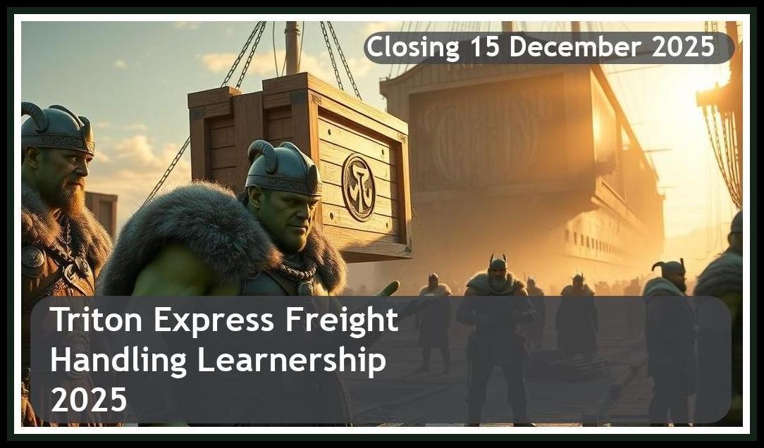 **Triton Express Freight Handling Learnership 2025 – Closing Date: 15 December 2025, Apply Now!**