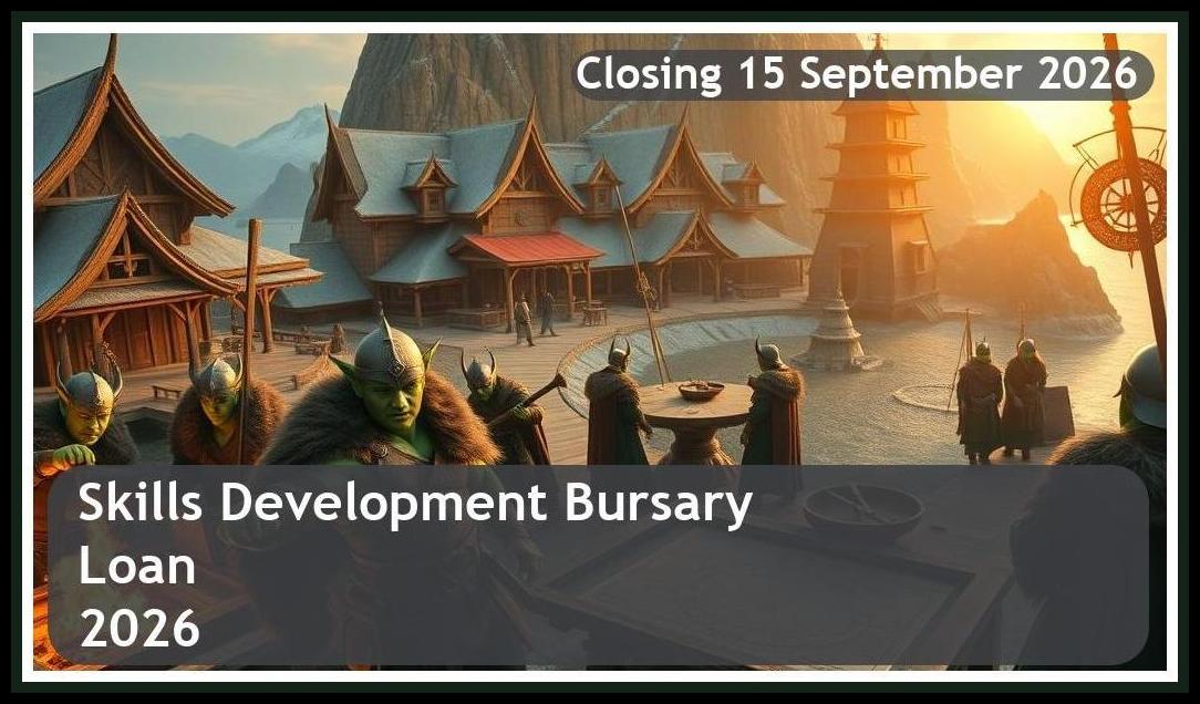 **Skills Development Bursary Loan 2026 – Closing Date: 15 September 2026 Get Funded!**