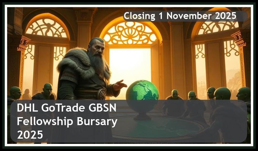 **DHL GoTrade GBSN Fellowship Bursary 2026 – Closing Date: 1 November 2025 – Apply Now!**
