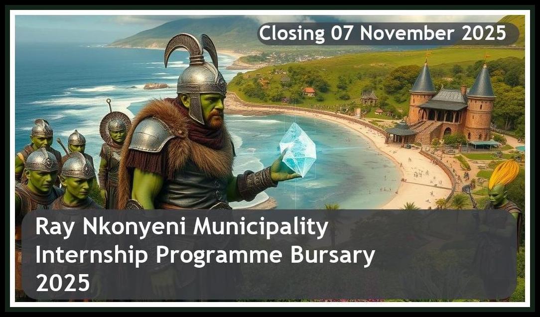Ray Nkonyeni Municipality Internship Programme Bursary 2025 – Closing Date: 07 November 2025 Apply Now!