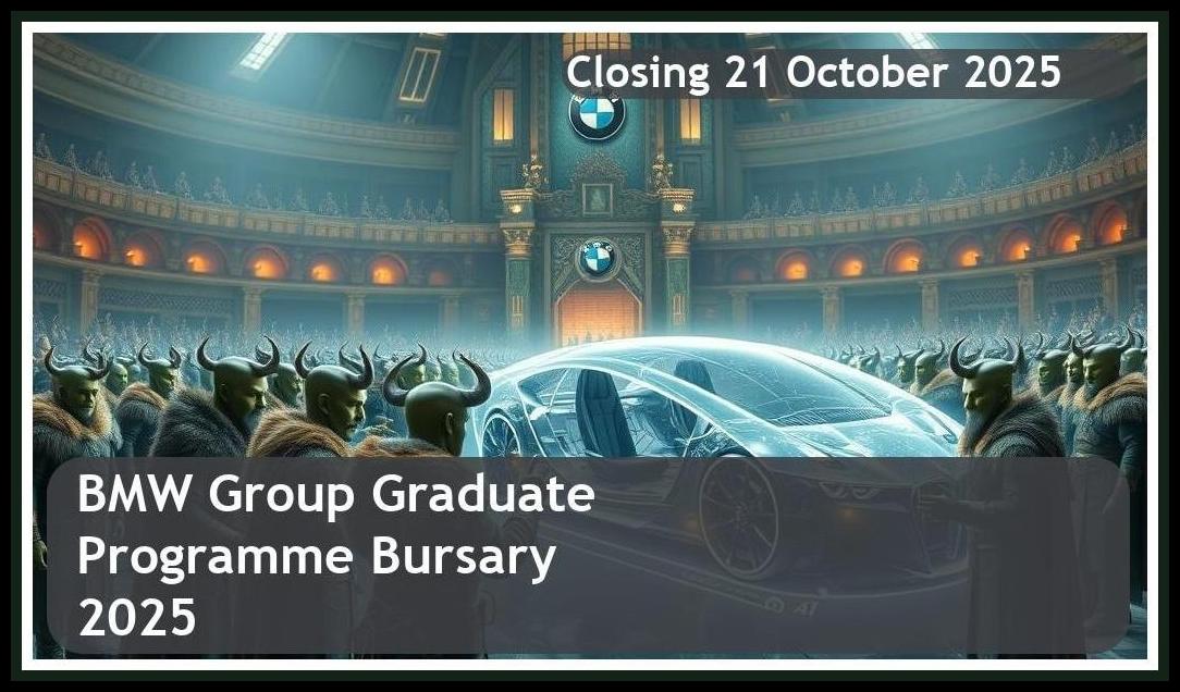 BMW Group Graduate Programme Bursary 2026 – Closing Date: 21 October 2025, Apply Now!