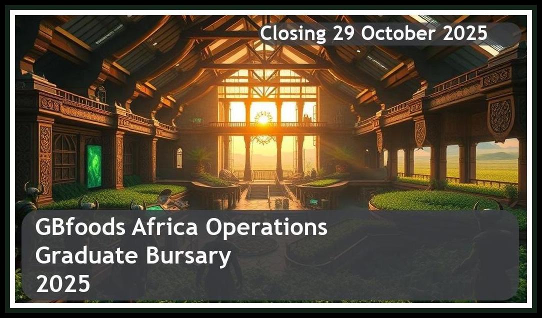 **GBfoods Africa Operations Graduate Bursary 2026 – Closing Date: 29 October 2025, Apply Now!**