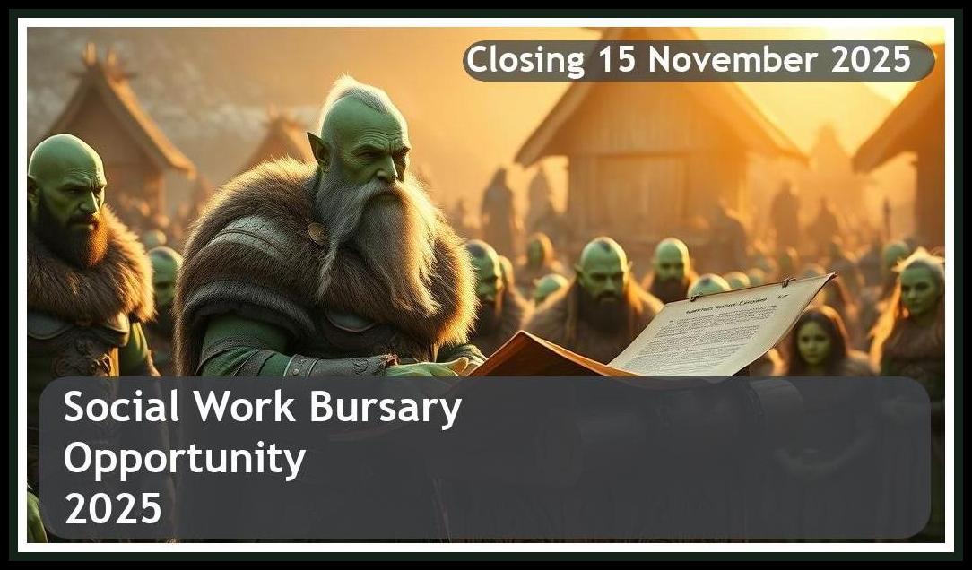 **Social Work Bursary 2025 – Closing Date: 15 November 2025 – Apply Now!**