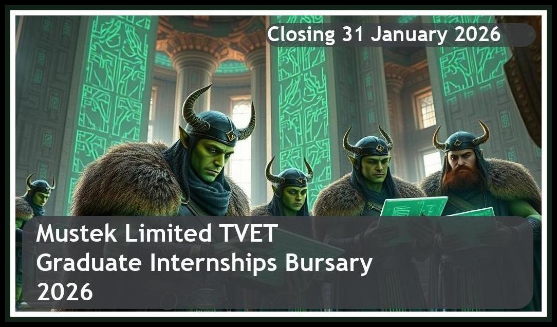 Mustek Limited TVET Graduate Internships Bursary 2026 – Closing Date: 31 January 2026 Apply Now