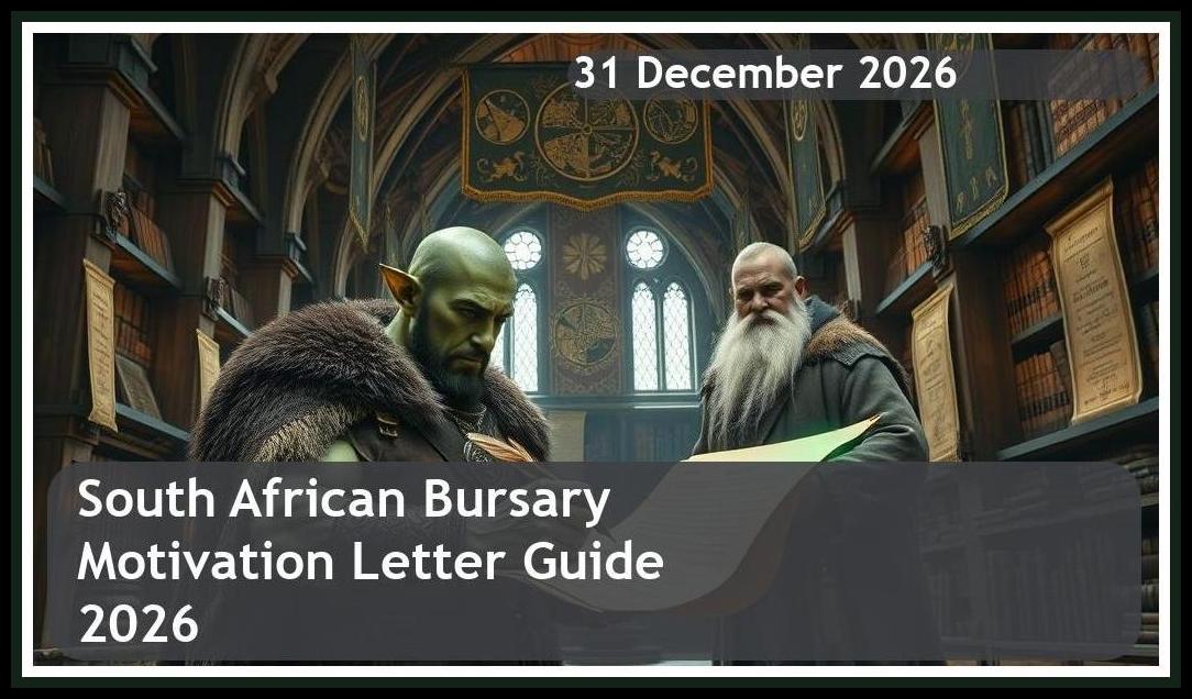 South African Bursary Motivation Letter Guide 2026 – Closing Date: 31 December 2026 – Get Funded!