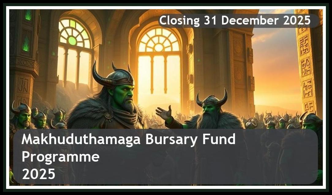 Makhuduthamaga Bursary Fund 2026 – Closing Date: 31 December 2025 Apply Now!