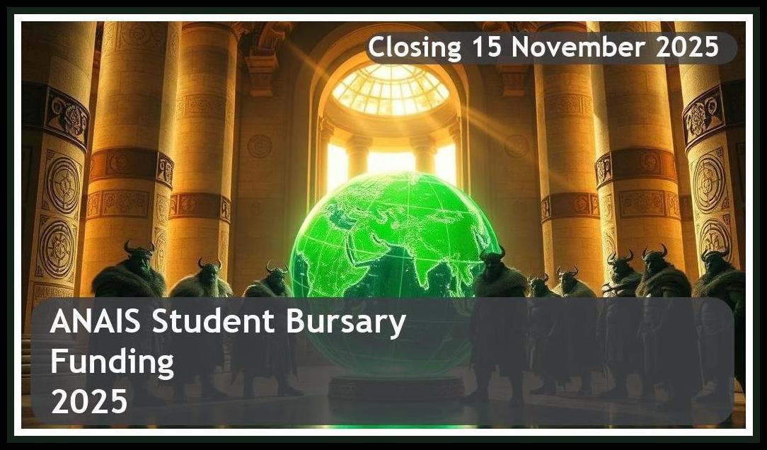 ANAIS 2025 Bursary – Closing Date: 15 November 2025 – Apply Now!