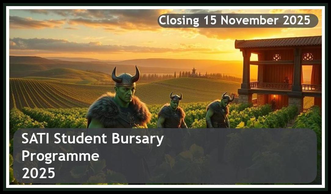 SATI Bursary 2026 – Closing Date: 15 November 2025 – Apply Now!