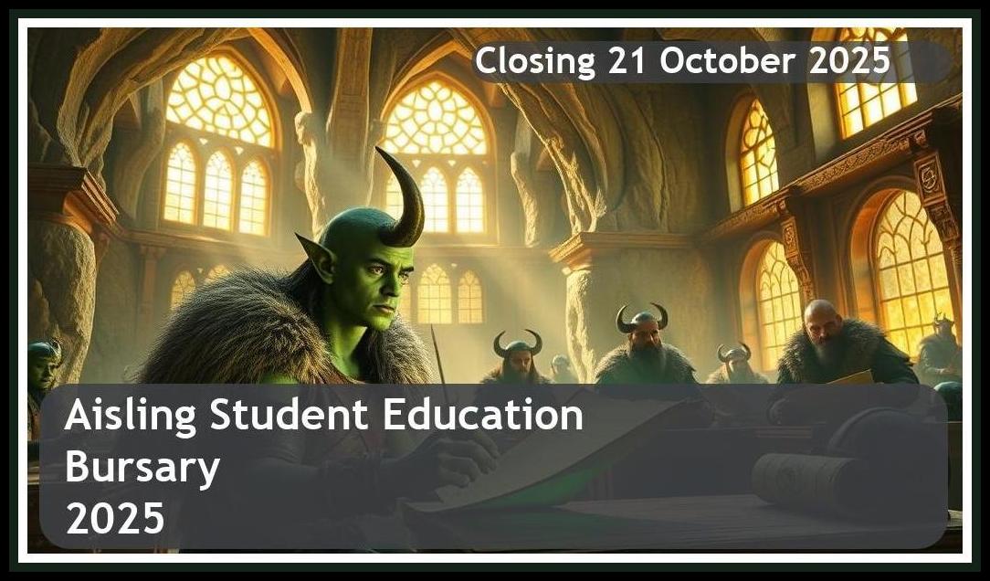Aisling Education Bursary 2025 – Closing Date: 21 October 2025 Apply Now