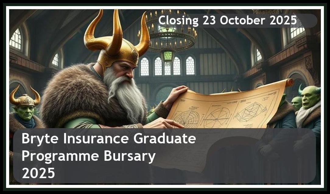 Bryte Insurance Graduate Programme Bursary 2026 – Closing Date: 23 October 2025 Apply Now!