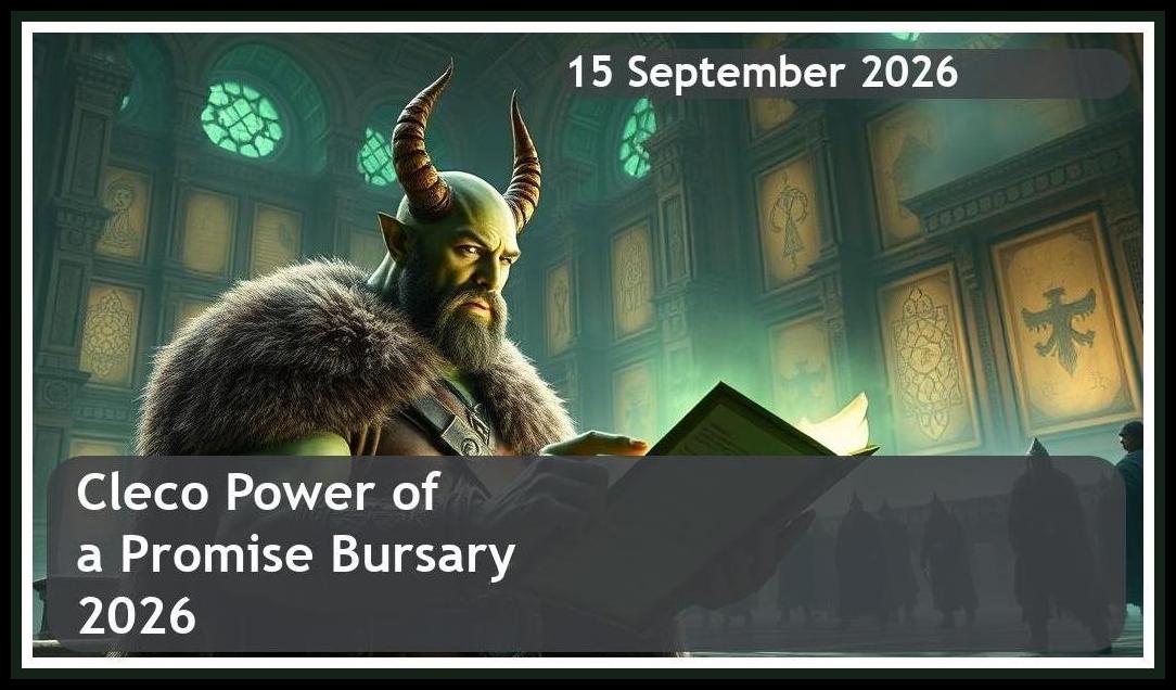 Cleco Power of a Promise Bursary 2026 – Closing Date: 15 September 2026 Apply Now!