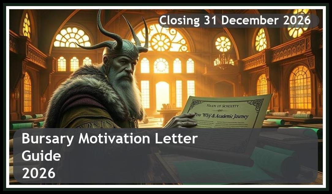 Bursary Motivation Letter Guide 2026 – Closing Date: 31 December 2026 – Get Funded!