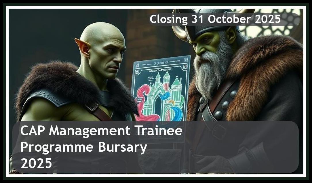 CAP Management Trainee Programme Bursary 2026 – Closing Date: 31 October 2025 – Apply Now!
