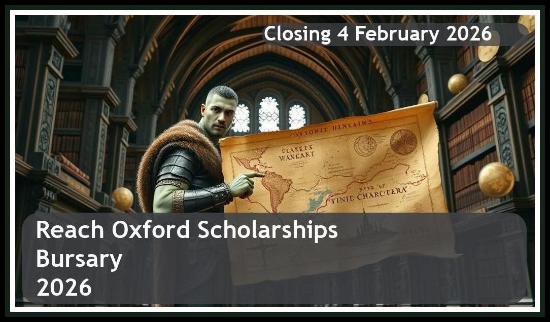Reach Oxford Scholarships Bursary 2026 – Closing Date: 4 February 2026 Apply Now