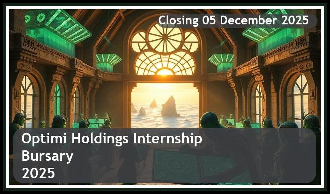 Optimi Holdings Internship Bursary 2026 – Closing Date: 05 December 2025 – Apply Now!