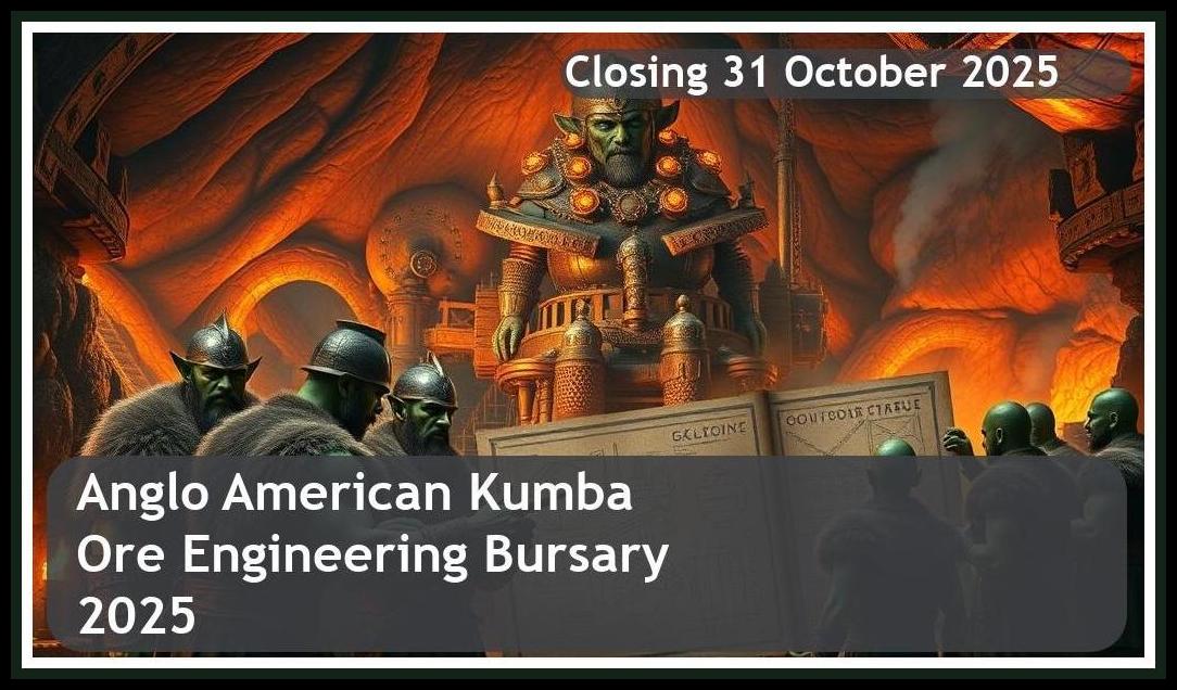 **Anglo American Kumba Iron Ore Engineering Bursary 2026 – Closing Date: 31 October 2025 – Apply Now!**