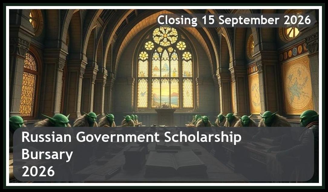 Russian Government Scholarship Bursary 2026 – Closing Date: 15 September 2026 Apply Now