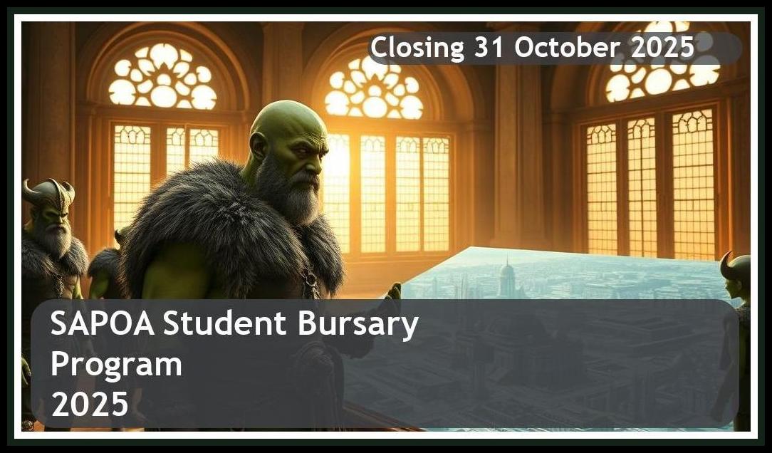 **SAPOA Bursary 2026 – Closing Date: 31 October 2025 Apply Now!**